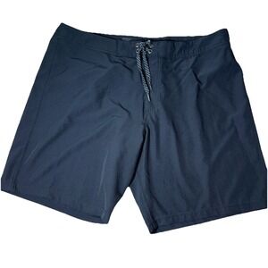 Island Haze Mens Hybrid Board Shorts Black Size 38 Water to Land Swim Trunks
